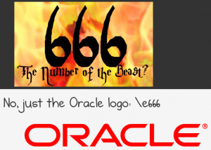 \e666 the Oracle logo (#thanksODC)