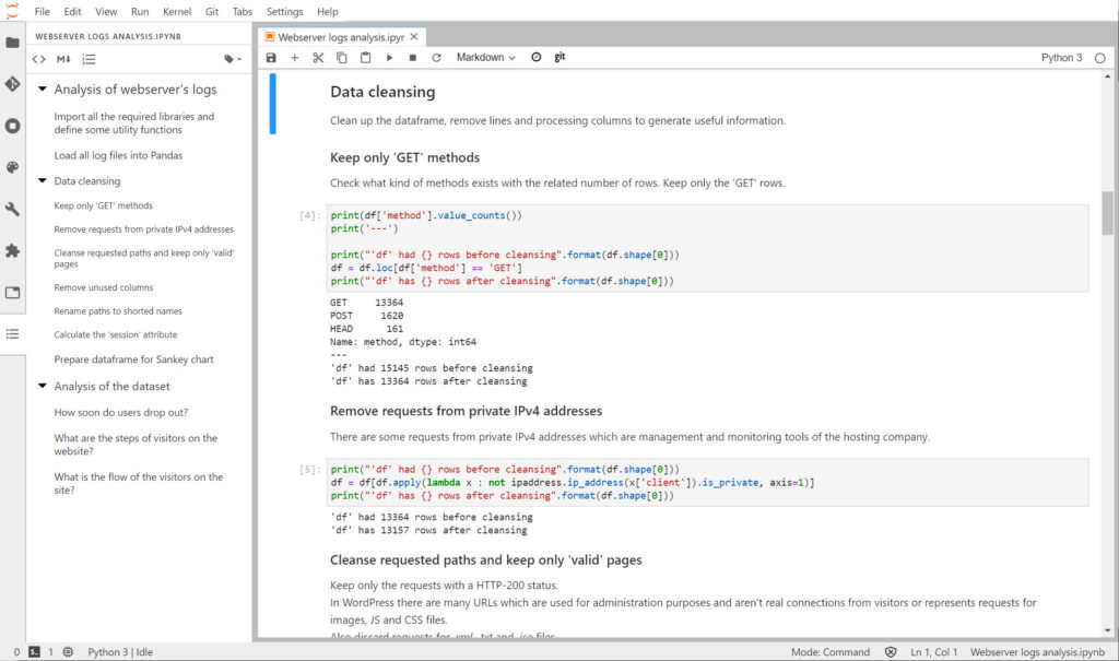 JupyterLab "toc" plugin