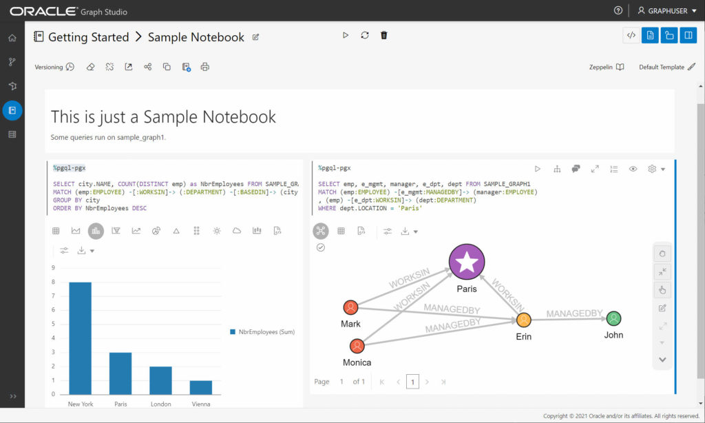 Graph Studio - Notebook analysis