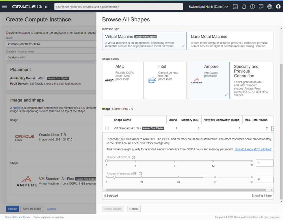 ARM cpu in Oracle Cloud, a Graph Server example Gianni's world